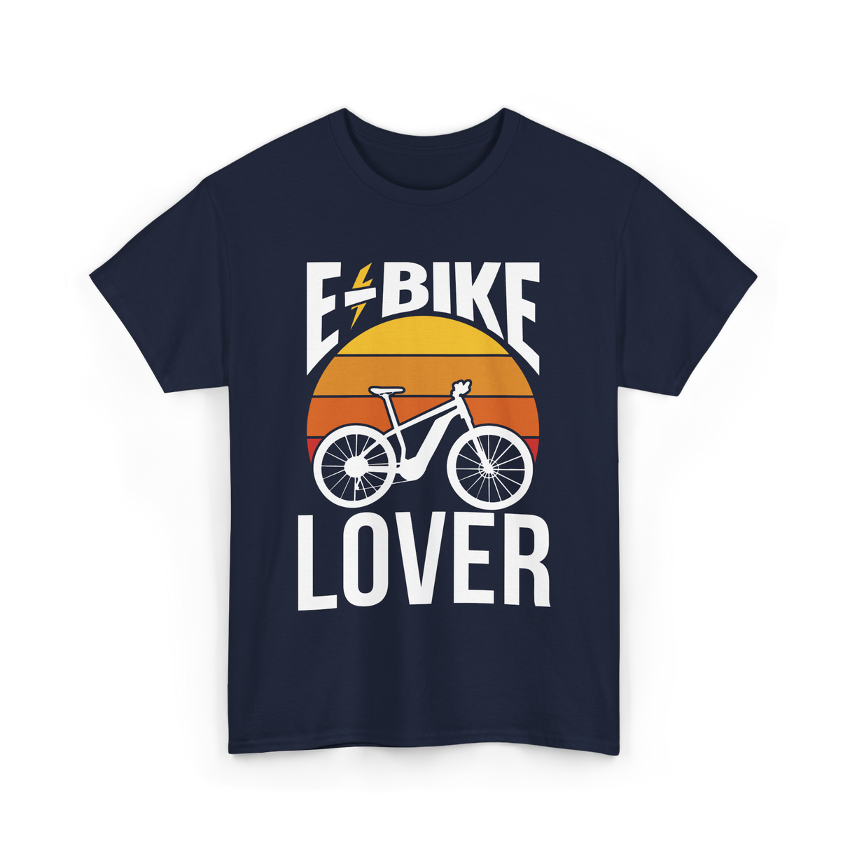 E-Bike Lover Electric Cycling T-Shirt - Navy