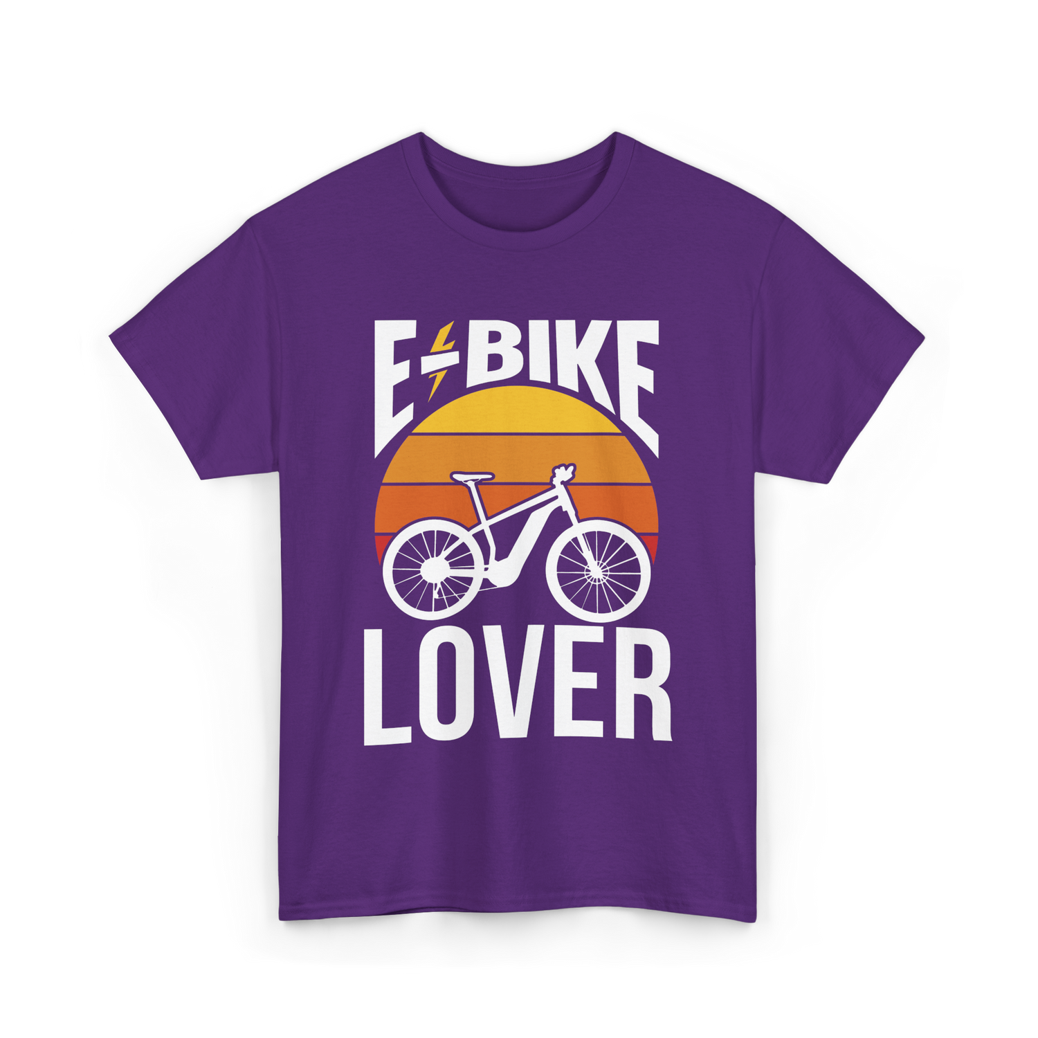 E-Bike Lover Electric Cycling T-Shirt - Purple
