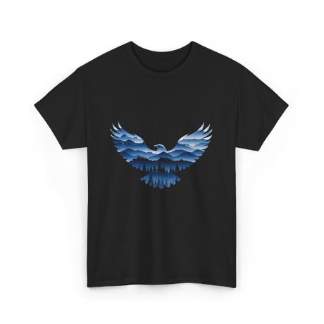 Eagle Nature Landscape T-Shirt - Black