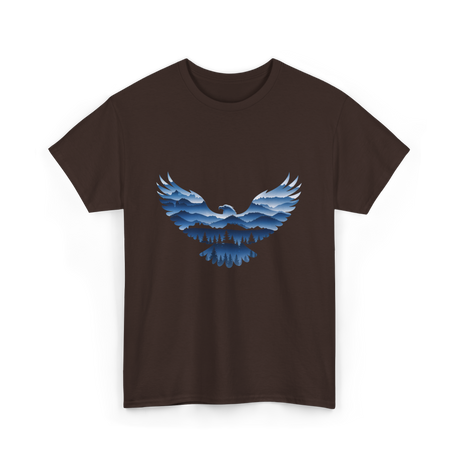 Eagle Nature Landscape T-Shirt - Dark Chocolate
