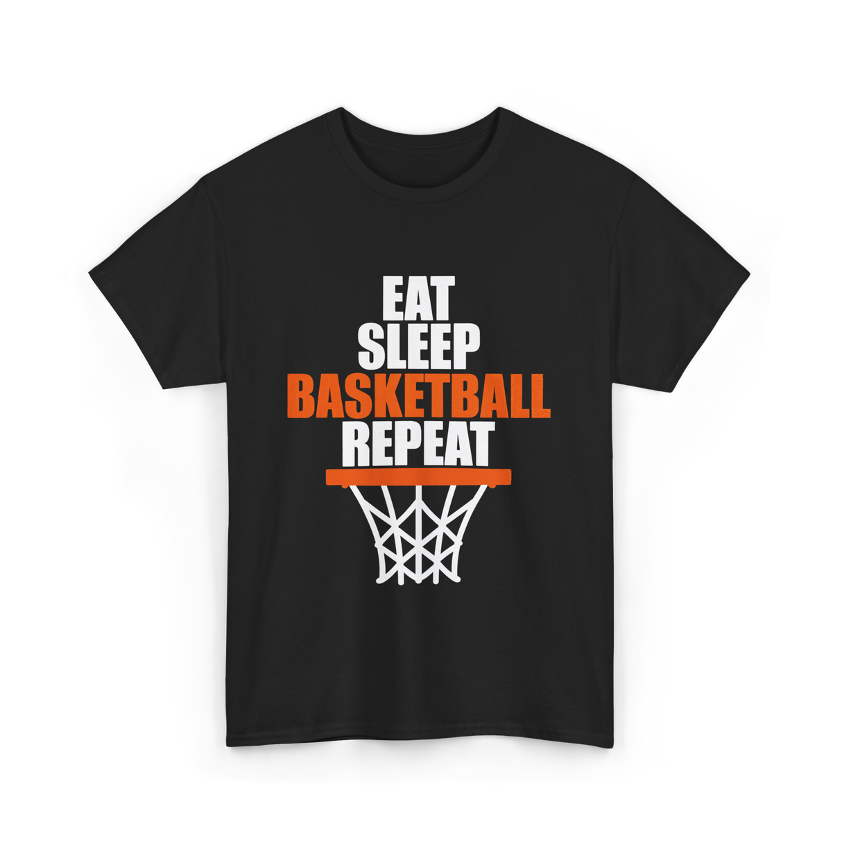 Eat Sleep Basketball Repeat basketball T-Shirt - Black