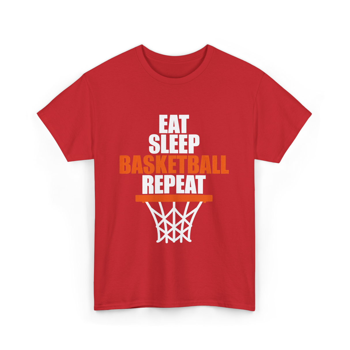 Eat Sleep Basketball Repeat basketball T-Shirt - Red