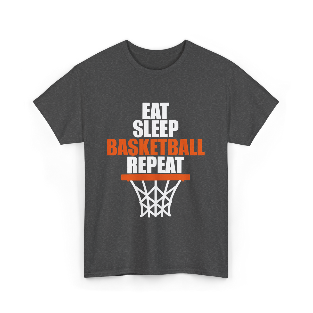 Eat Sleep Basketball Repeat basketball T-Shirt - Dark Heather
