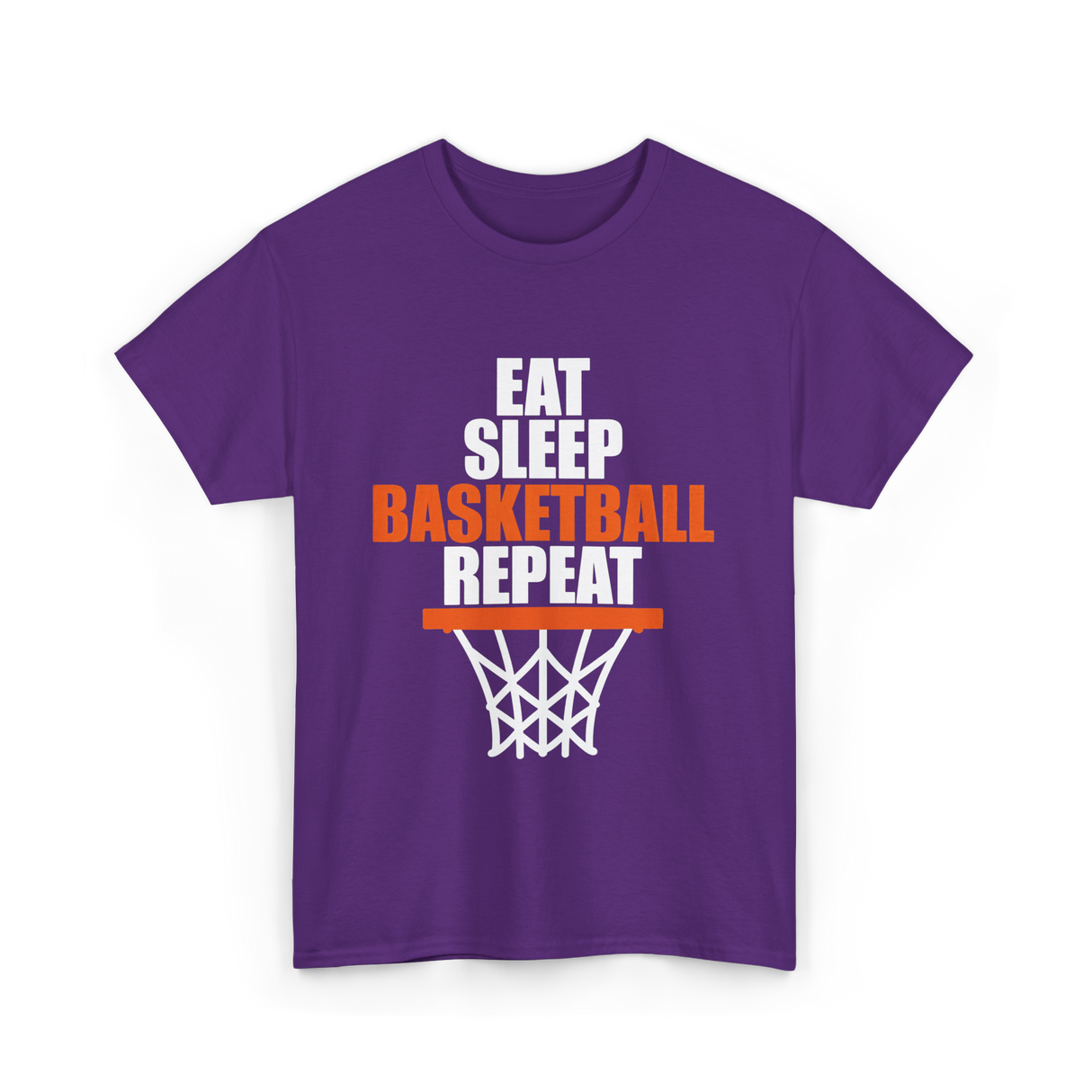 Eat Sleep Basketball Repeat basketball T-Shirt - Purple