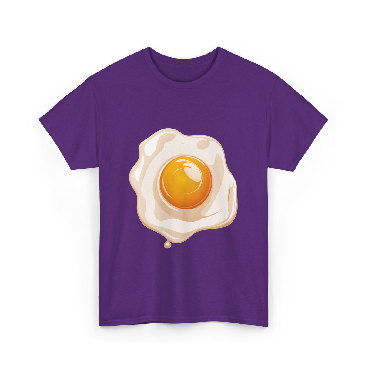 Egg Yolk Eggs Breakfast Food T-Shirt - Purple