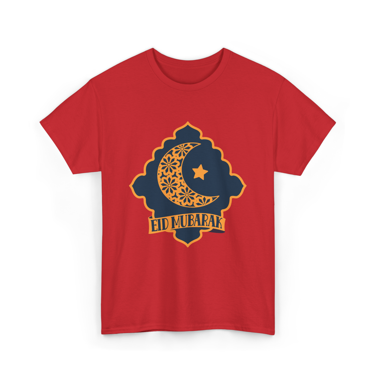 Eid Mubarak Celebration Ramadan T-Shirt - Red