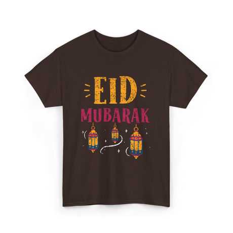 Eid Mubarak Eid Celebration T-Shirt - Dark Chocolate