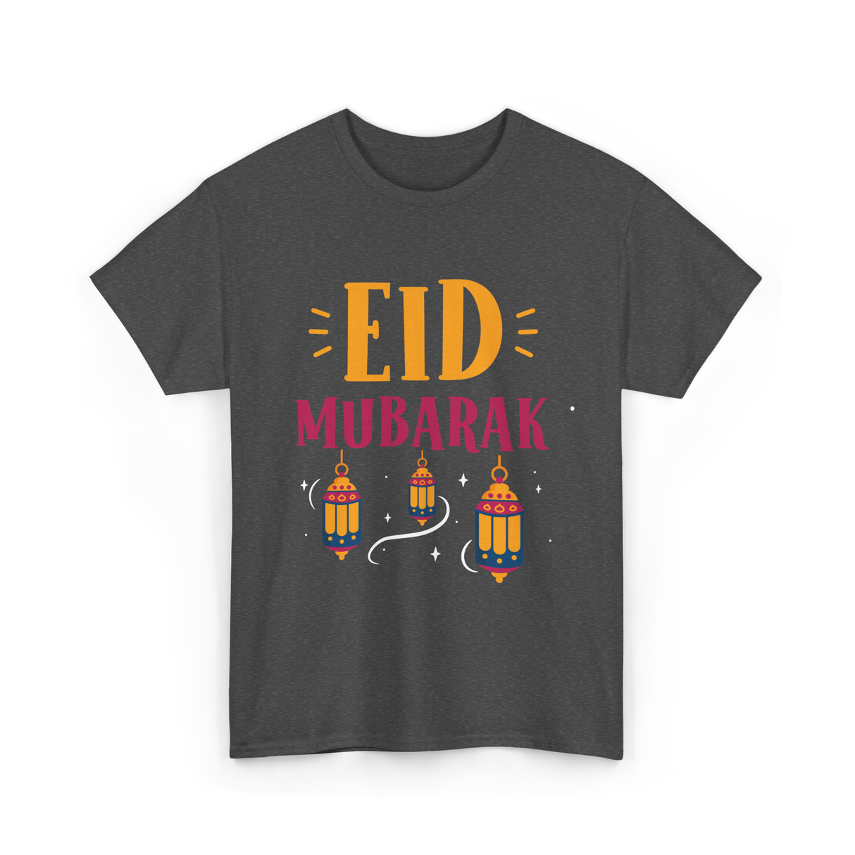 Eid Mubarak Ramadan Celebration T-Shirt - Dark Heather