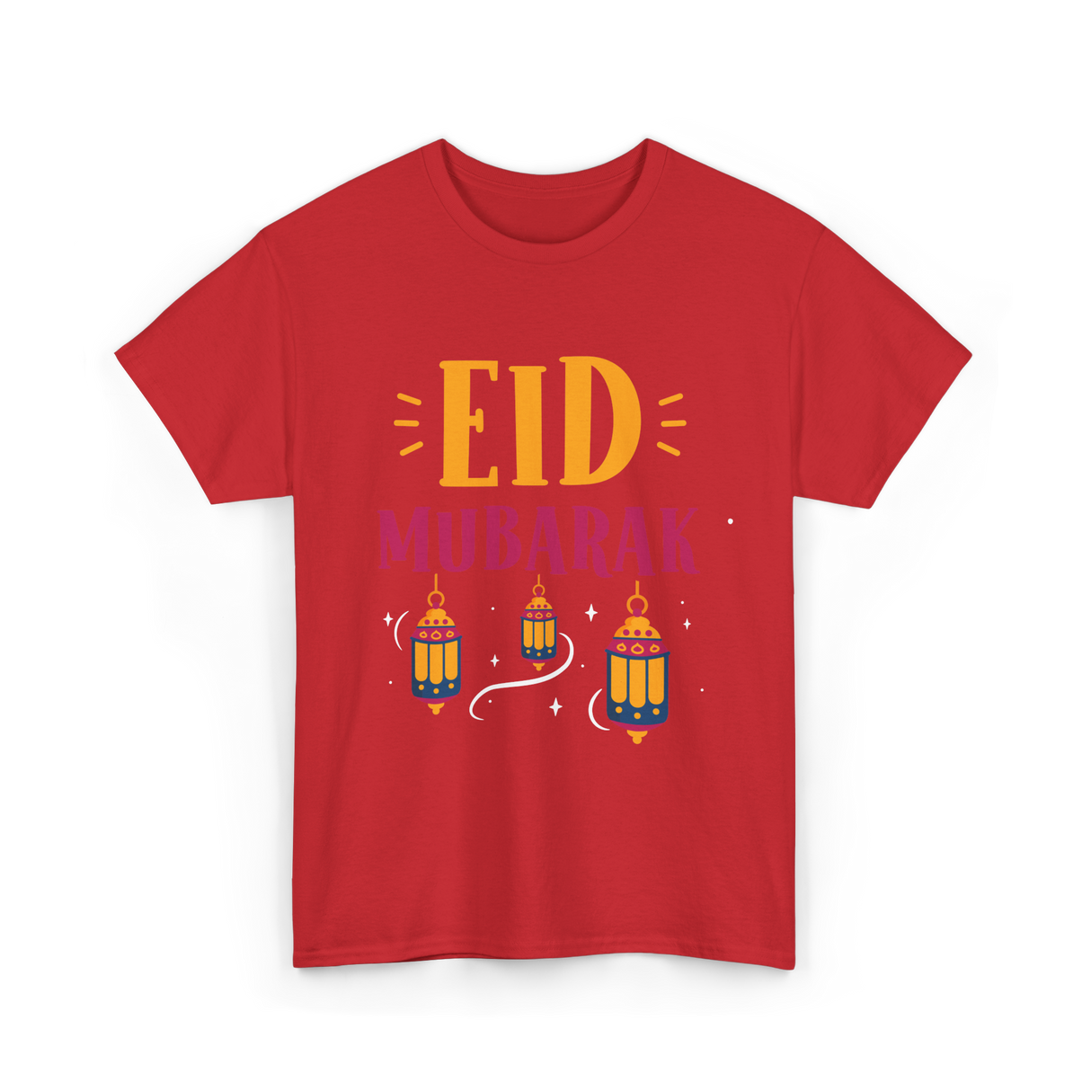 Eid Mubarak Ramadan Celebration T-Shirt - Red