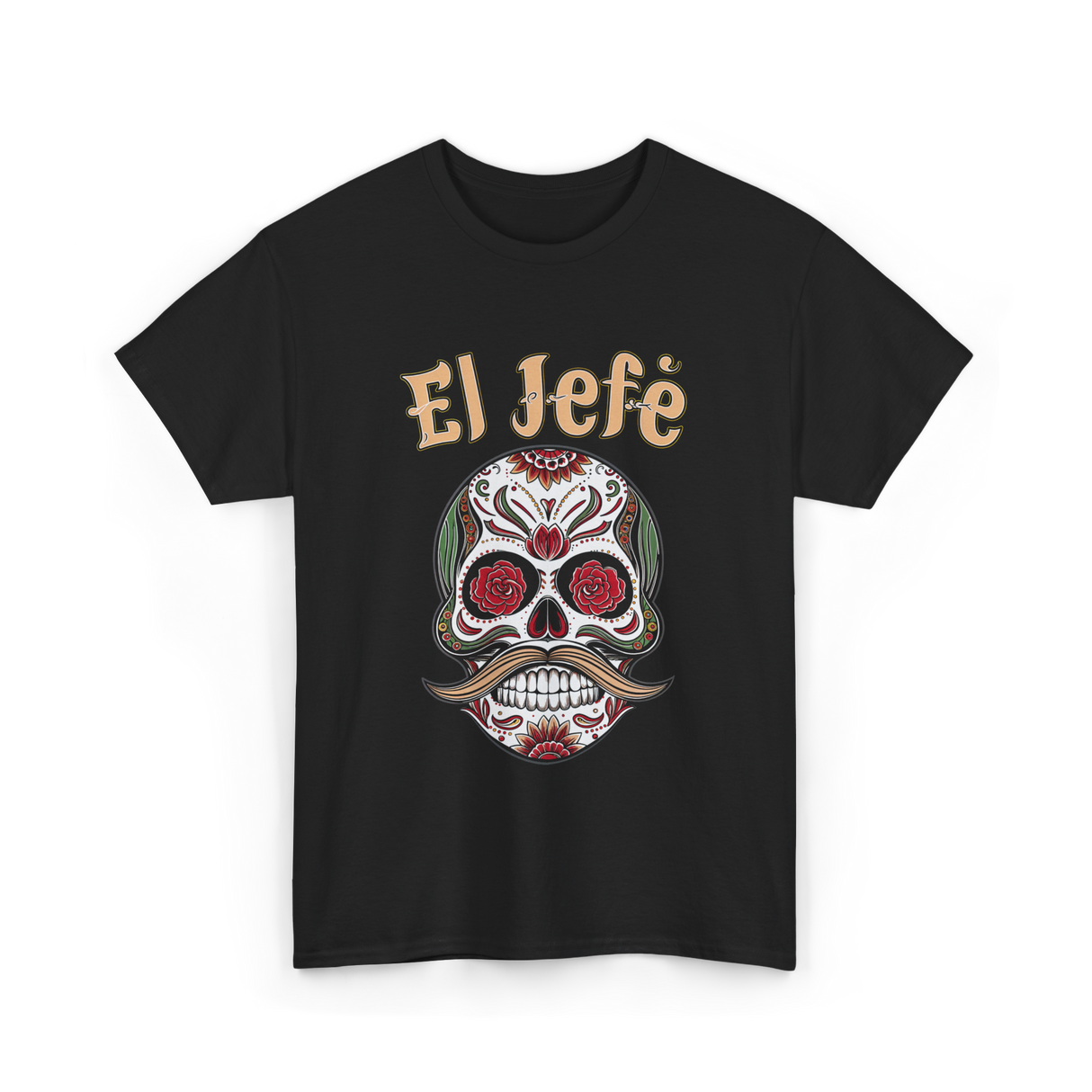 El Jefe Sugar Skull Culture T-Shirt - Black