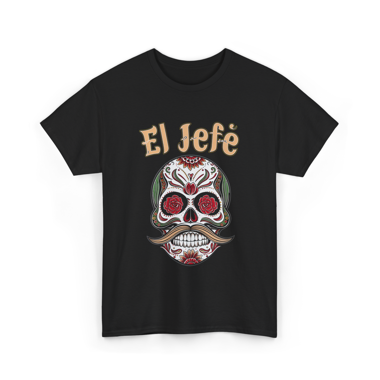 El Jefe Sugar Skull Culture T-Shirt - Black