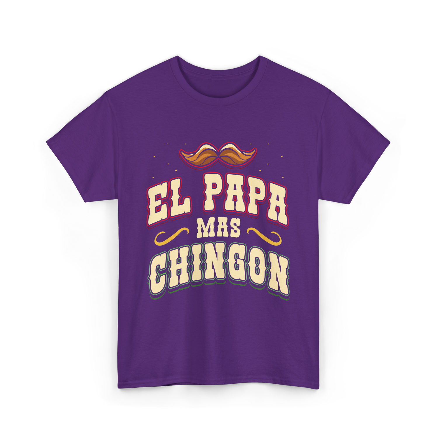 El Papa Mas Chingon Mexican Dad T-Shirt - Purple