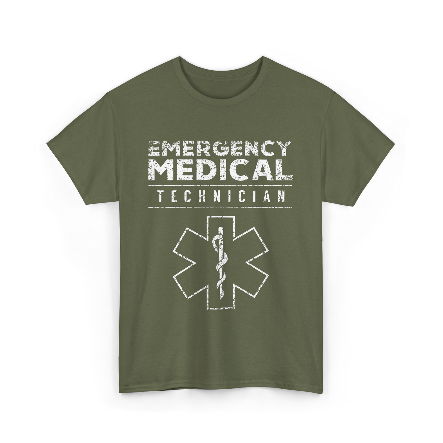 Emergency Medical Technician EMT T-Shirt - Military Green