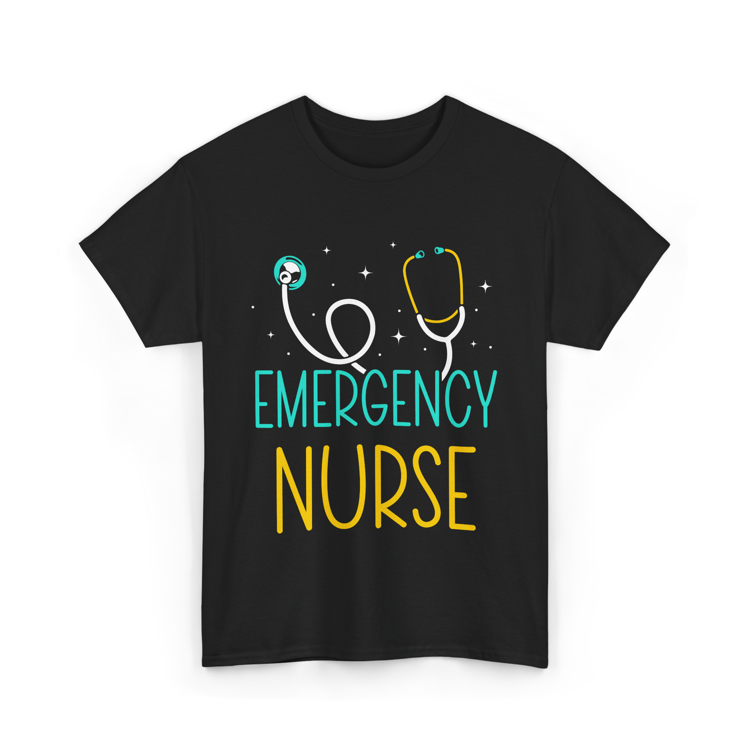 Emergency Nurse Nurse Healthcare T-Shirt - Black