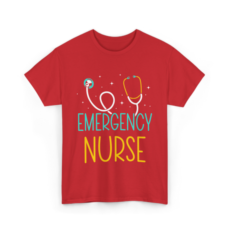 Emergency Nurse Nurse Healthcare T-Shirt - Red