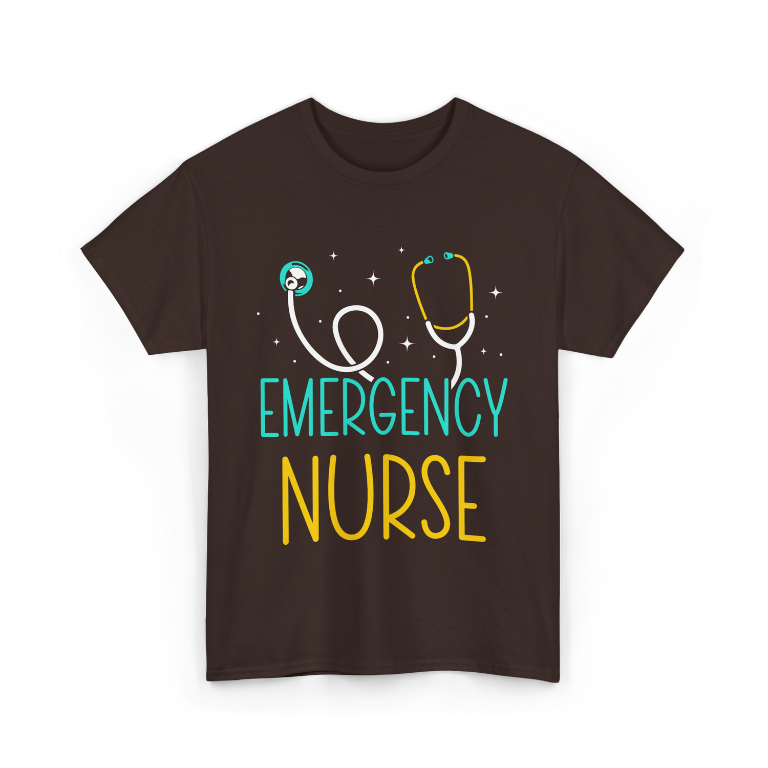 Emergency Nurse Nurse Healthcare T-Shirt - Dark Chocolate