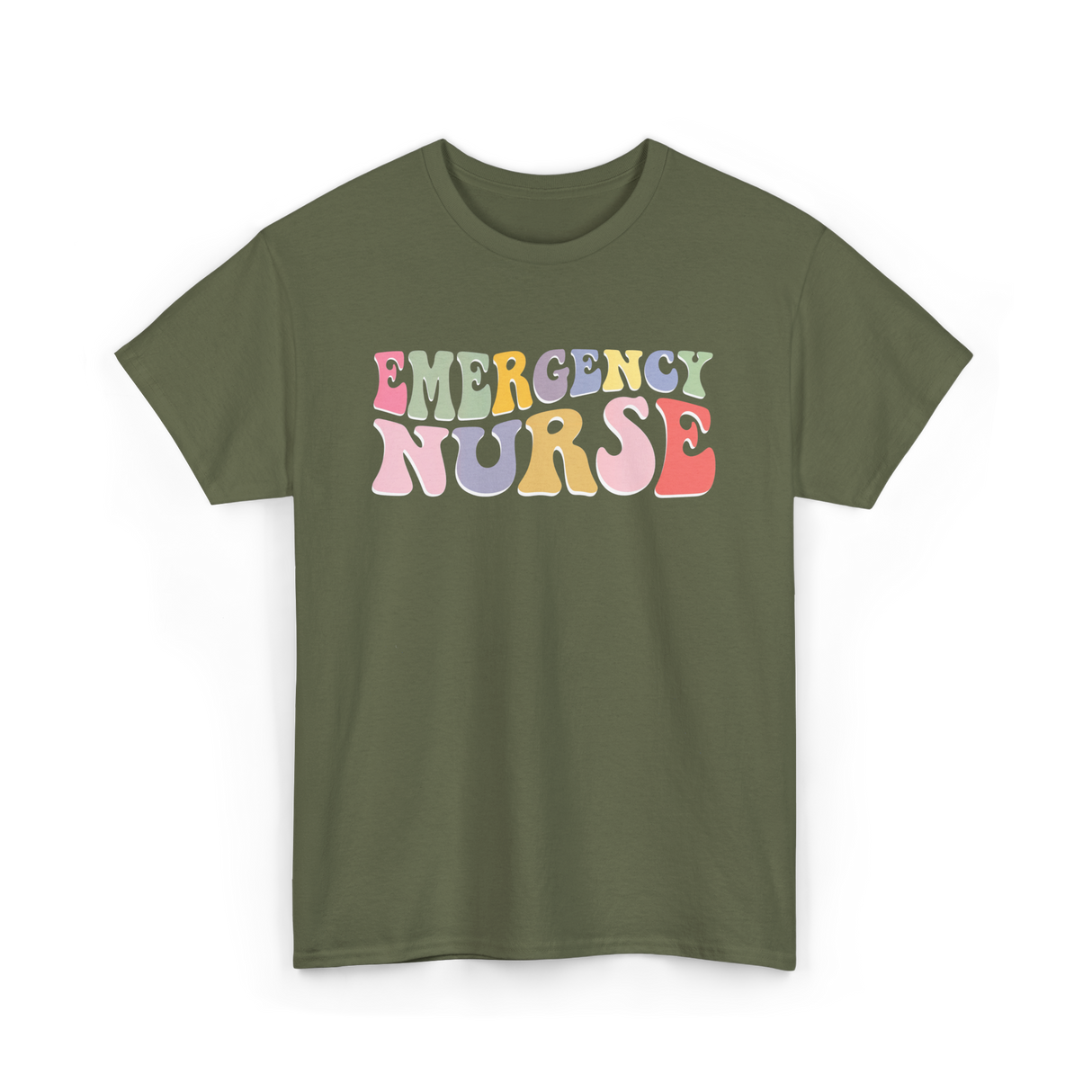 Emergency Nurse T-Shirt - Military Green