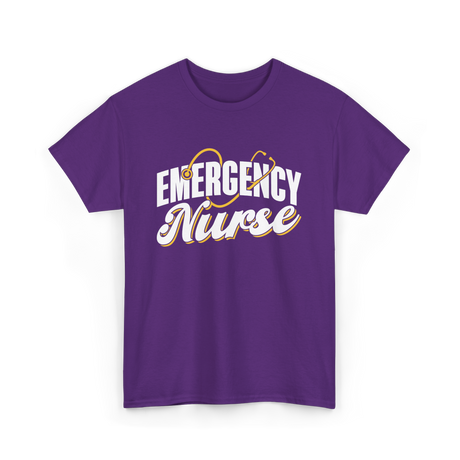 Emergency Nurse T-Shirt - Purple