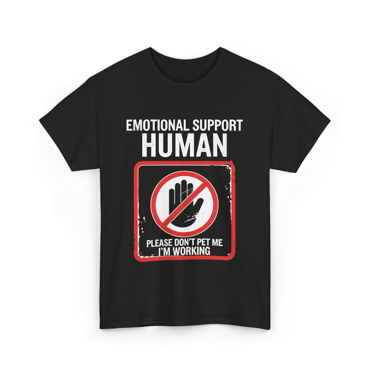 Emotional Support T-Shirt - Black