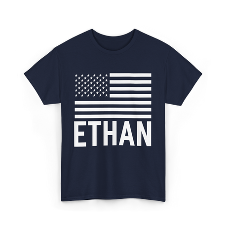 Ethan Name Birthday Celebrations T-Shirt - Navy