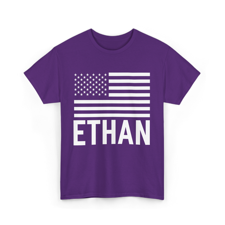 Ethan Name Birthday Celebrations T-Shirt - Purple