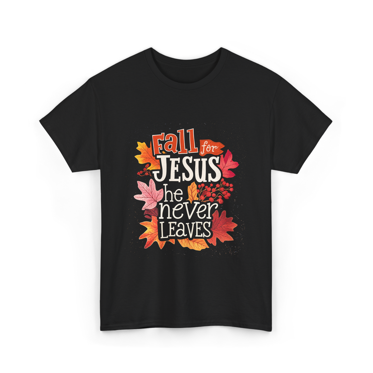Fall For Jesus Faith T-Shirt - Black