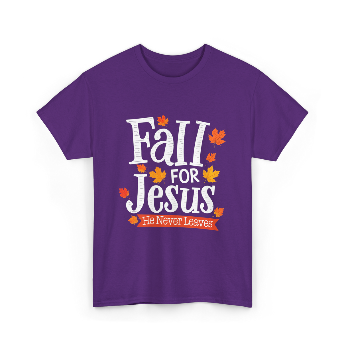 Fall For Jesus Faith T-Shirt - Purple