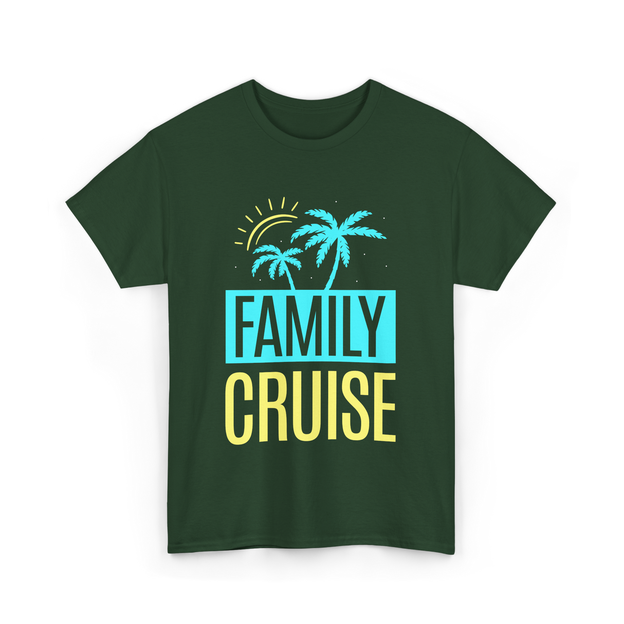 Family Cruise Travel Vacation T-Shirt - Forest Green