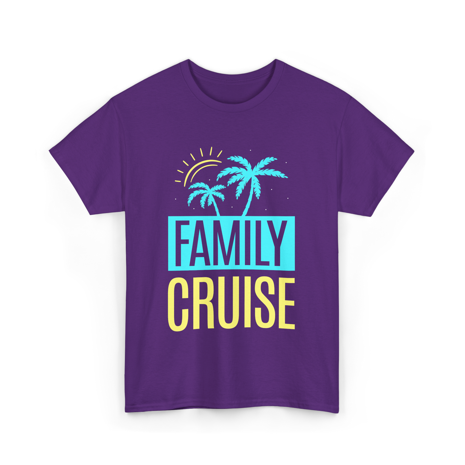 Family Cruise Travel Vacation T-Shirt - Purple