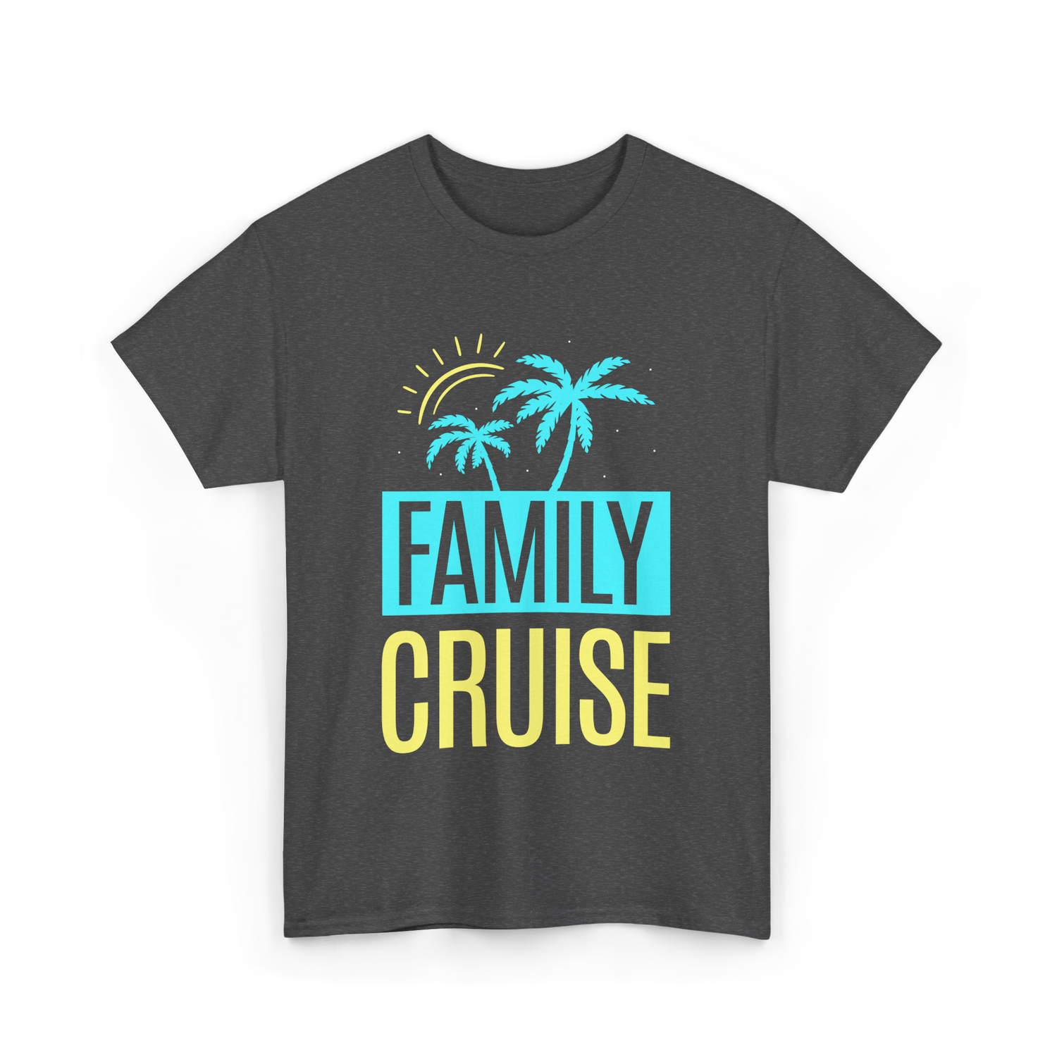 Family Cruise Travel Vacation T-Shirt - Dark Heather