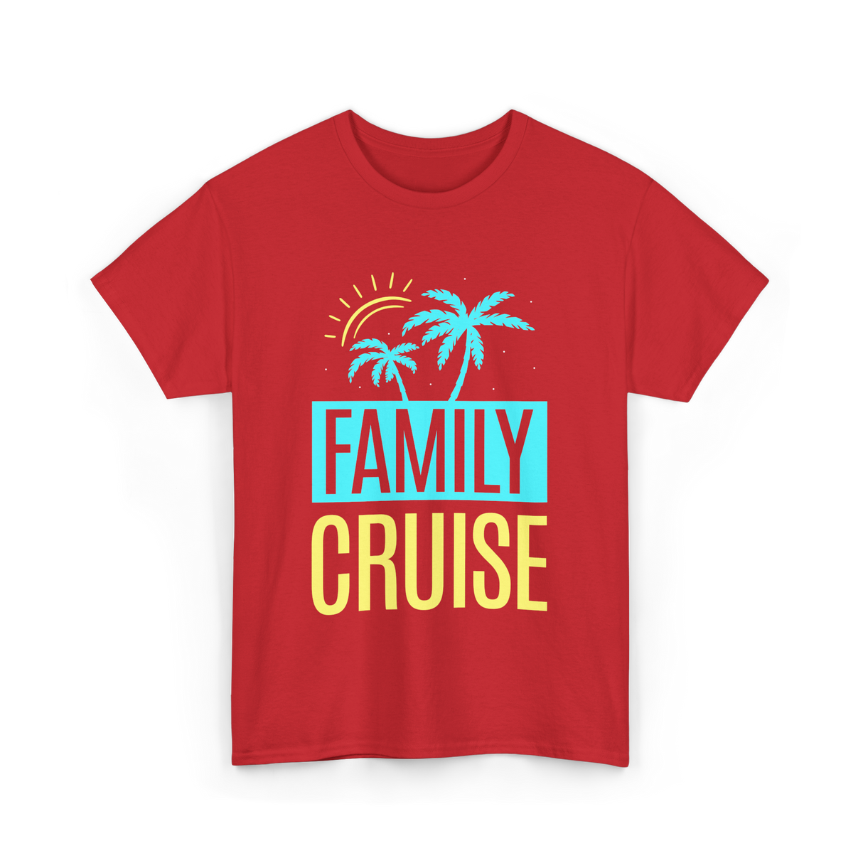 Family Cruise Travel Vacation T-Shirt - Red