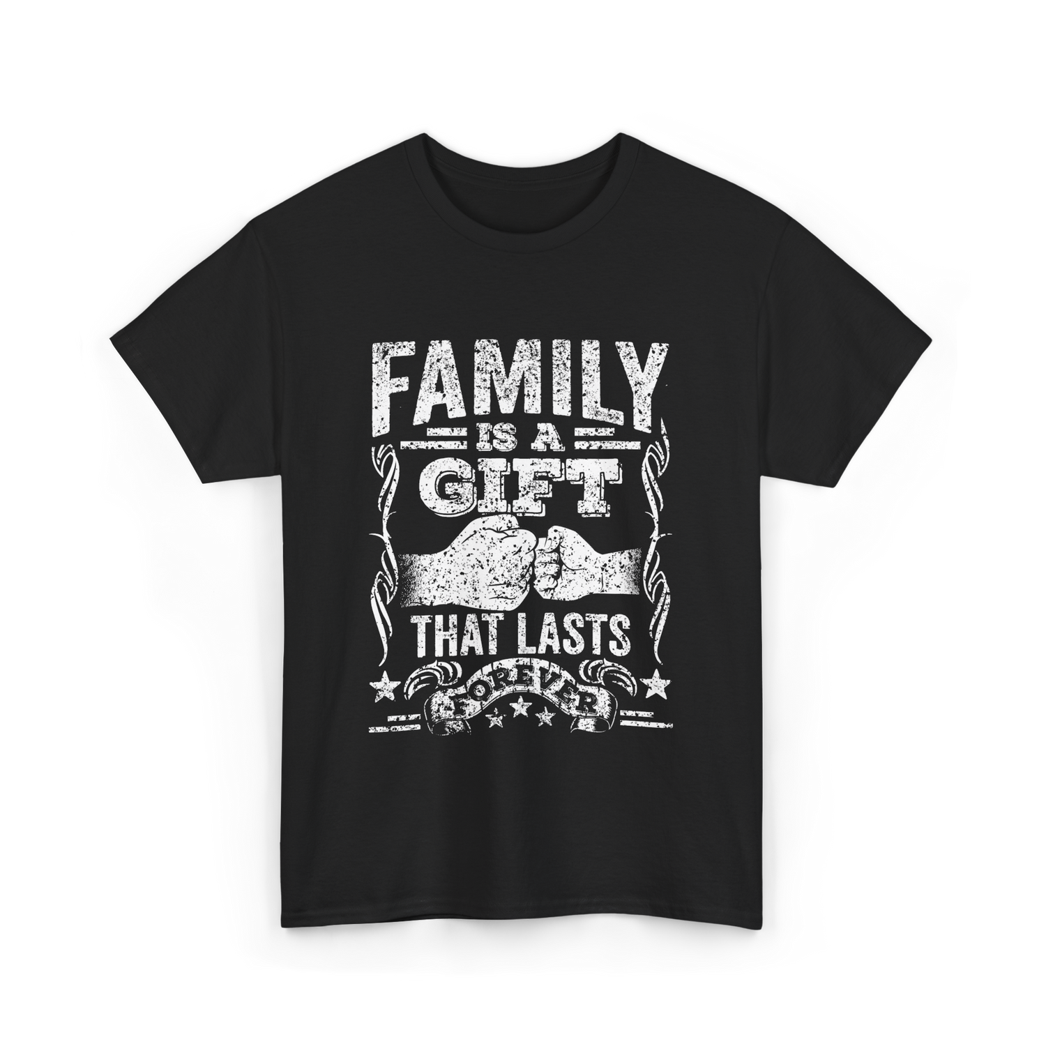 Family Is A Gift Family T-Shirt - Black