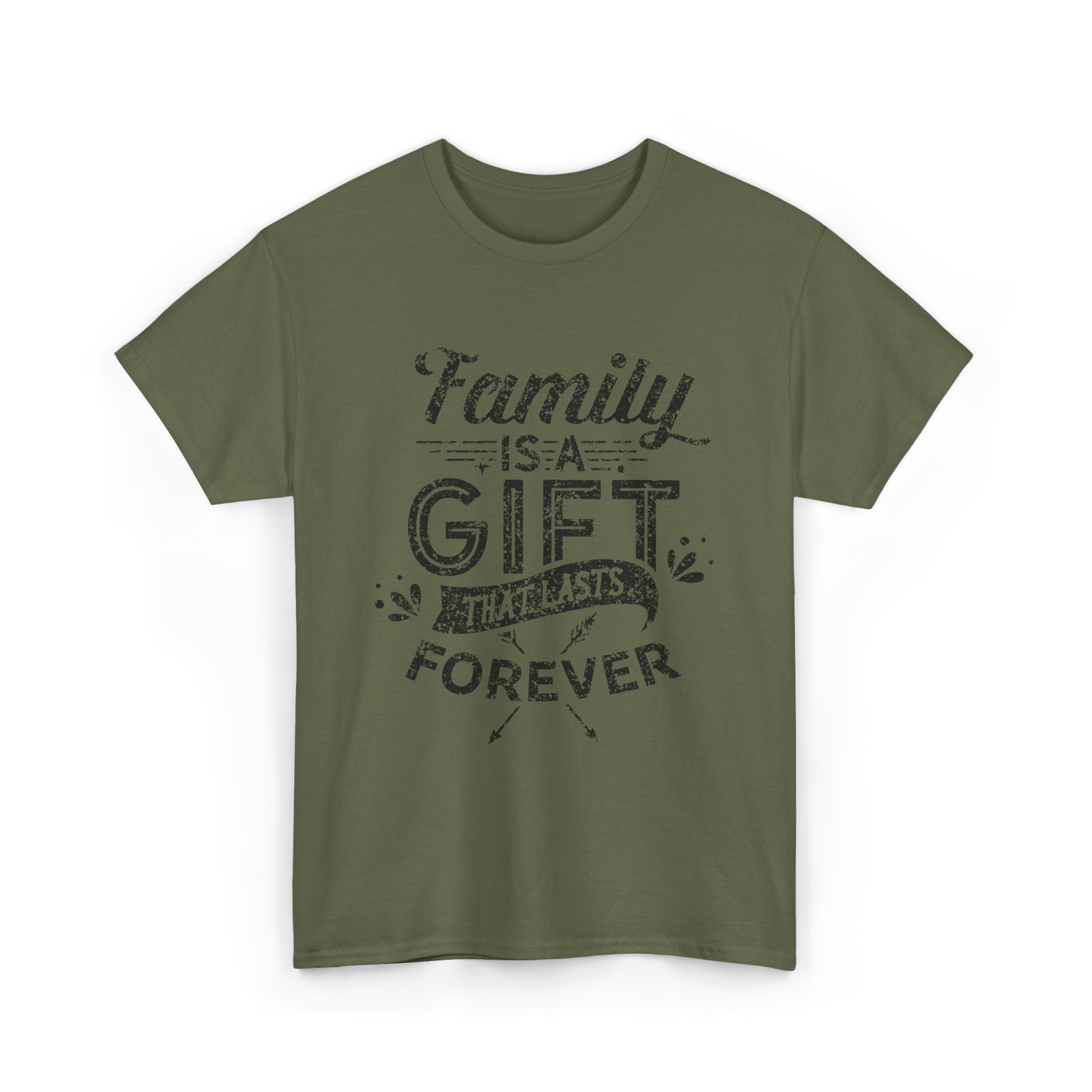 Family Is Forever Family Reunion T-Shirt - Military Green