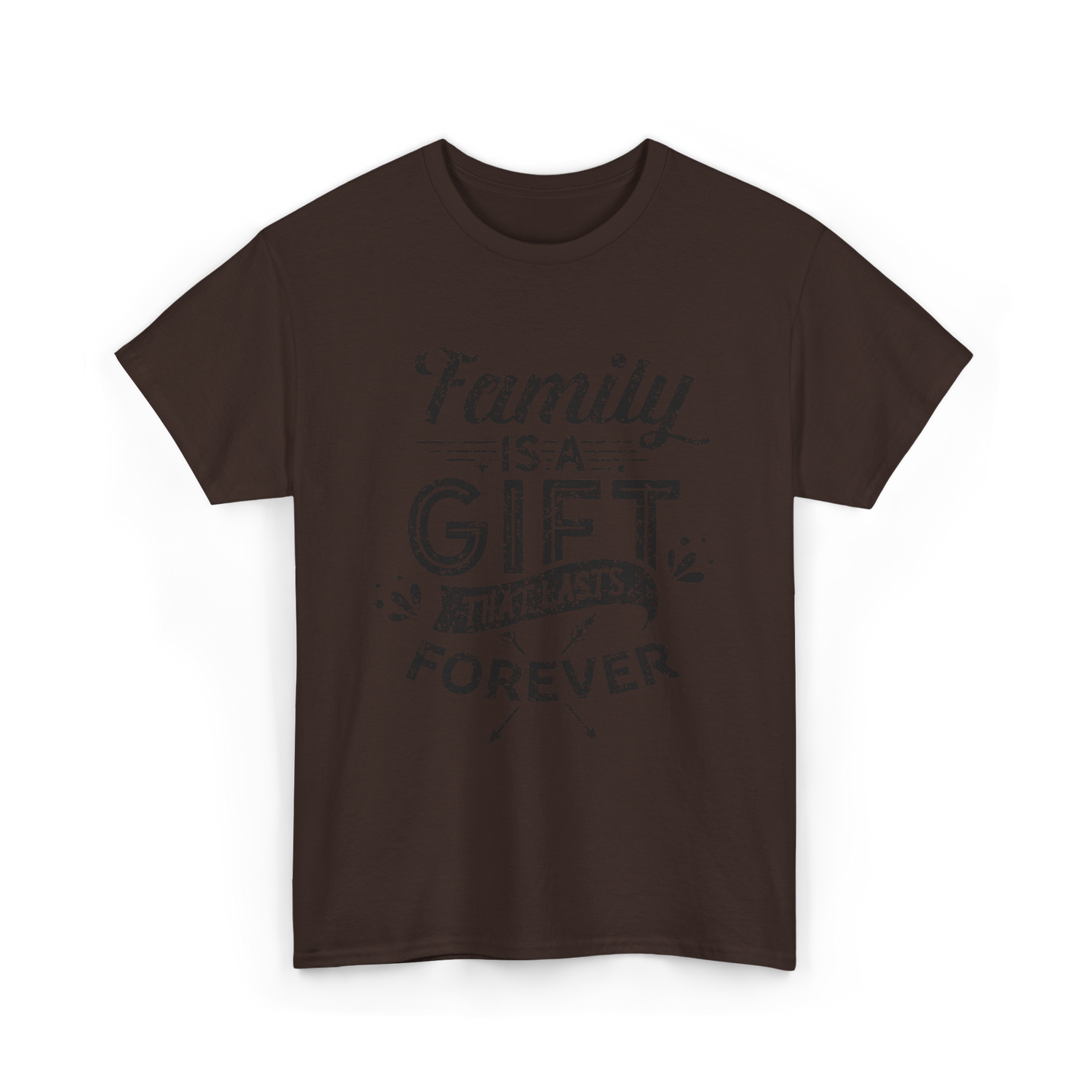 Family Is Forever Family Reunion T-Shirt - Dark Chocolate