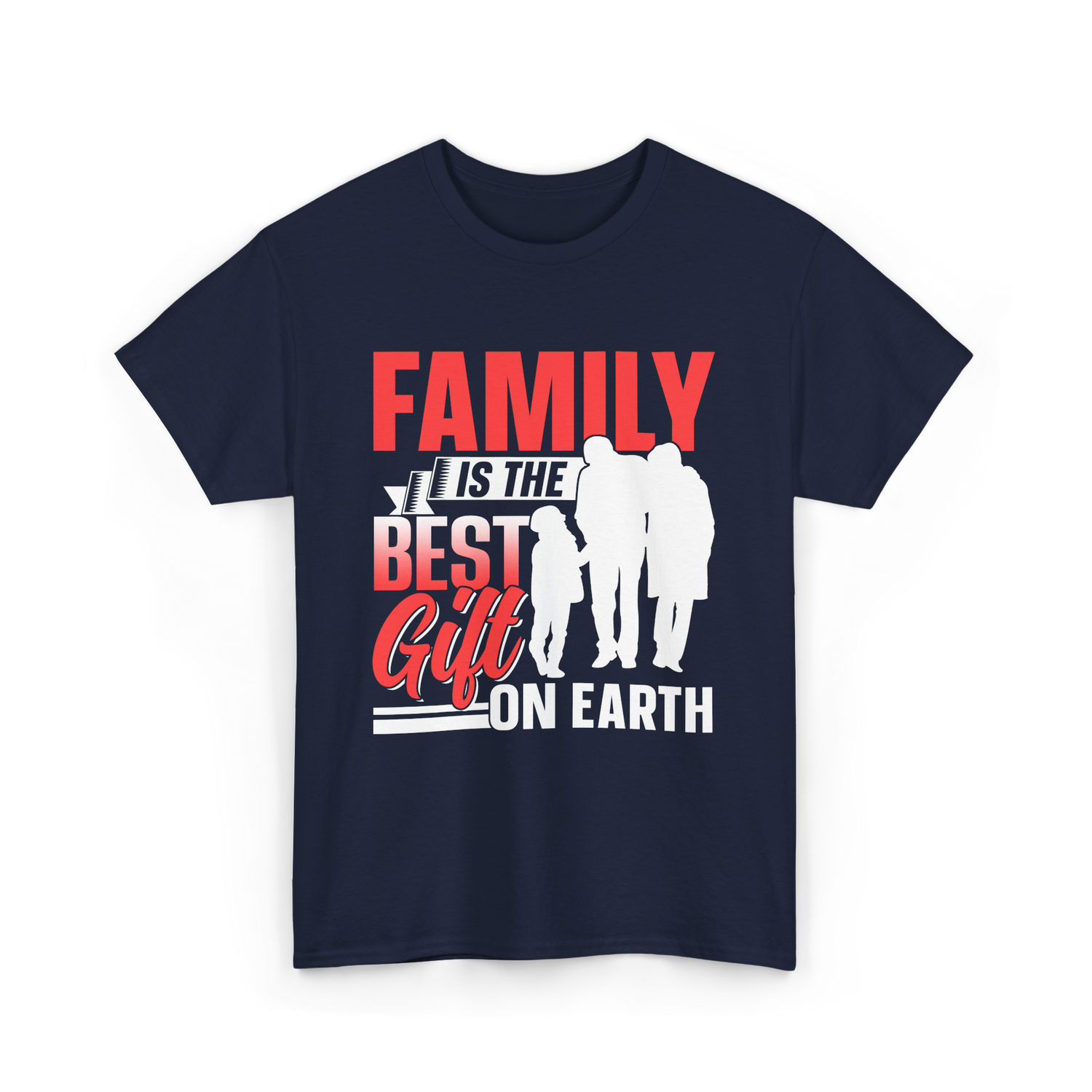 Family Is The Best Family T-Shirt - Navy
