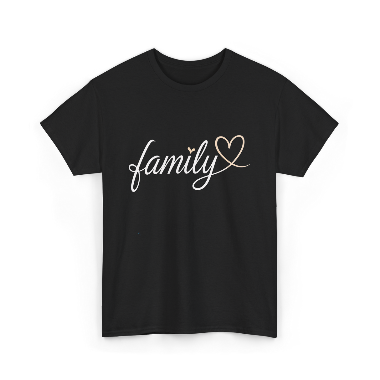 family love family T-Shirt - Black