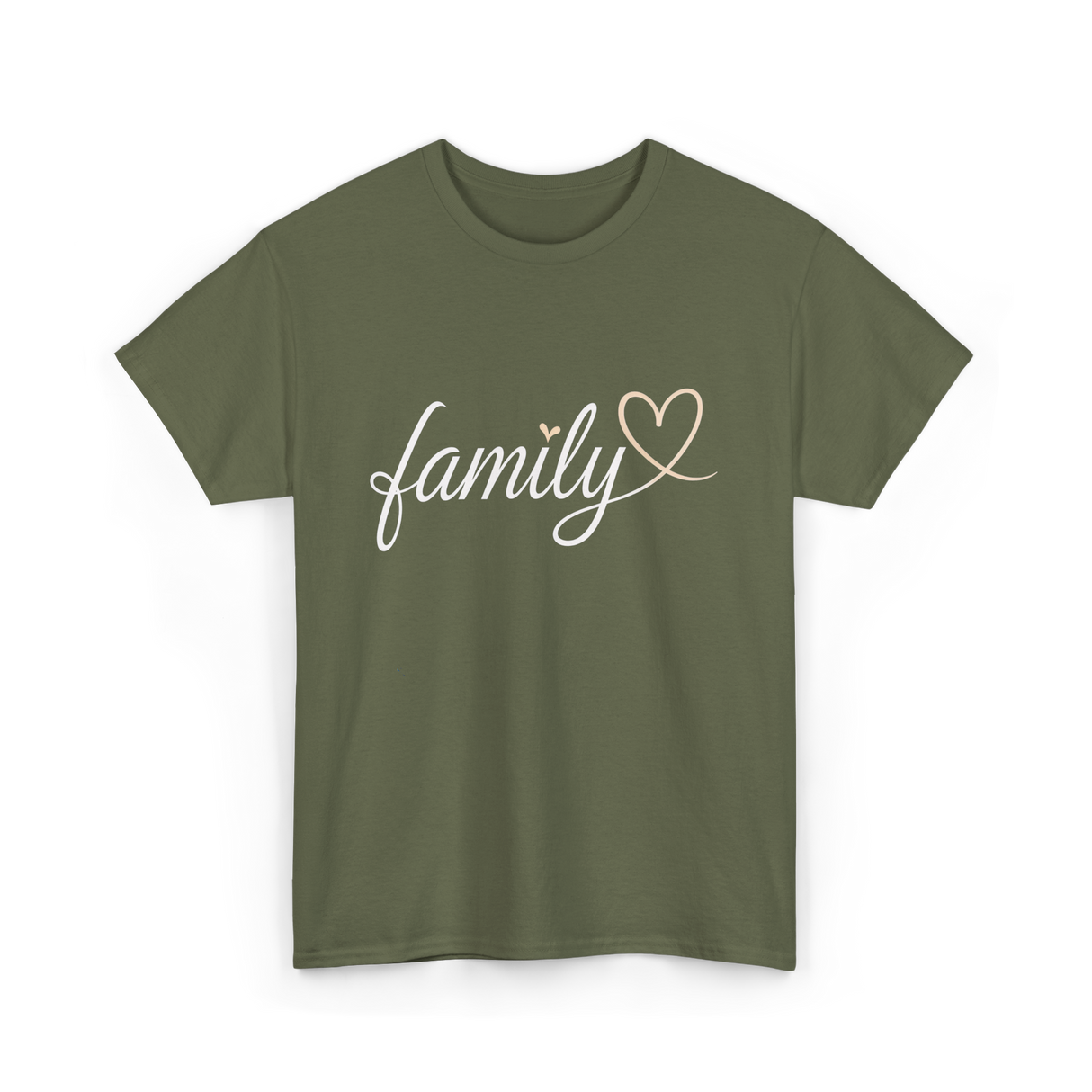 family love family T-Shirt - Military Green