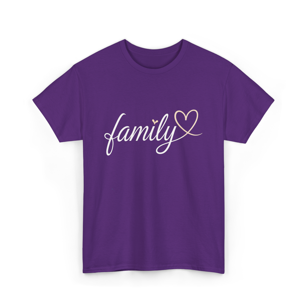 family love family T-Shirt - Purple