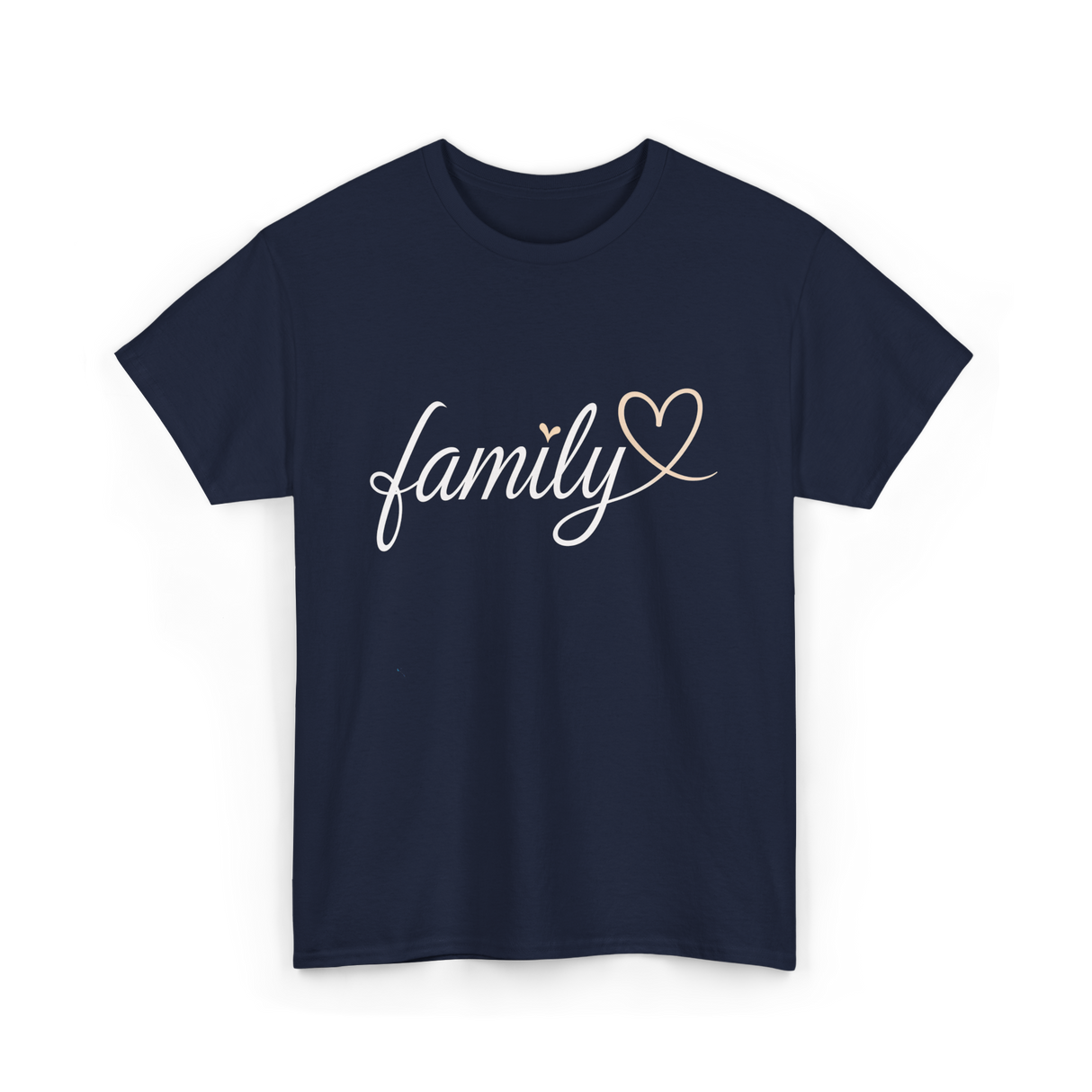 family love family T-Shirt - Navy