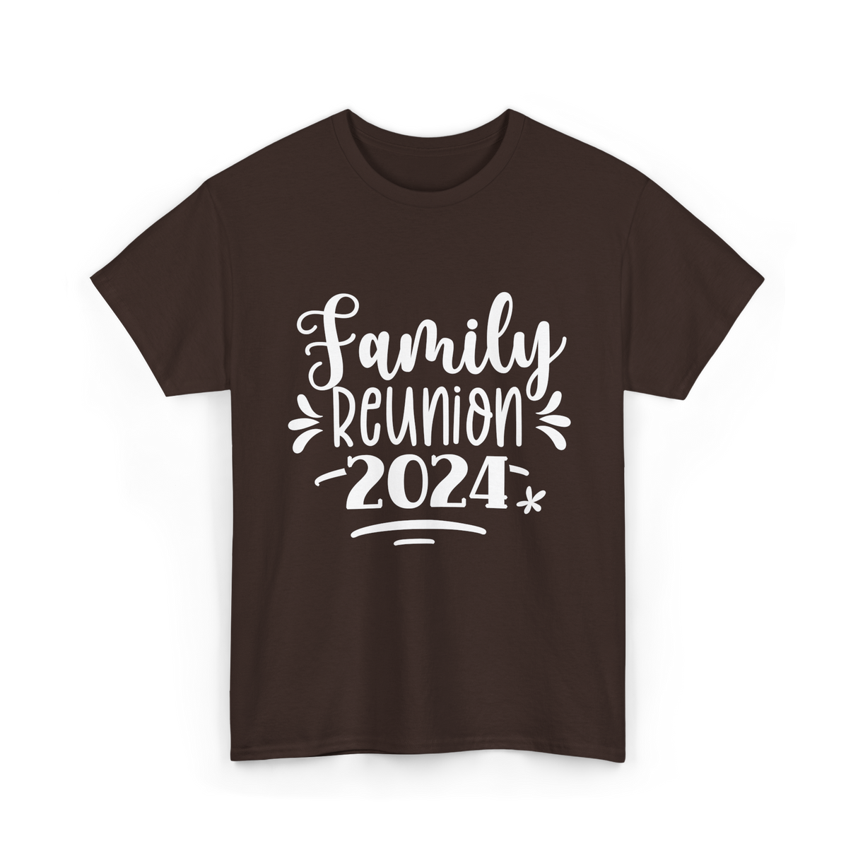 Family Reunion 2024 Family Gathering T-Shirt - Dark Chocolate