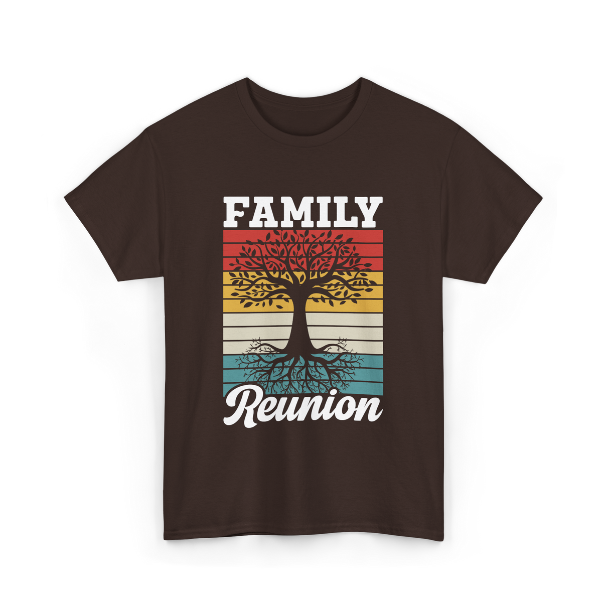 Family Reunion Family Gathering T-Shirt - Dark Chocolate