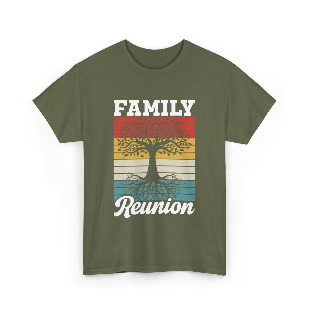 Family Reunion Family Gathering T-Shirt - Military Green