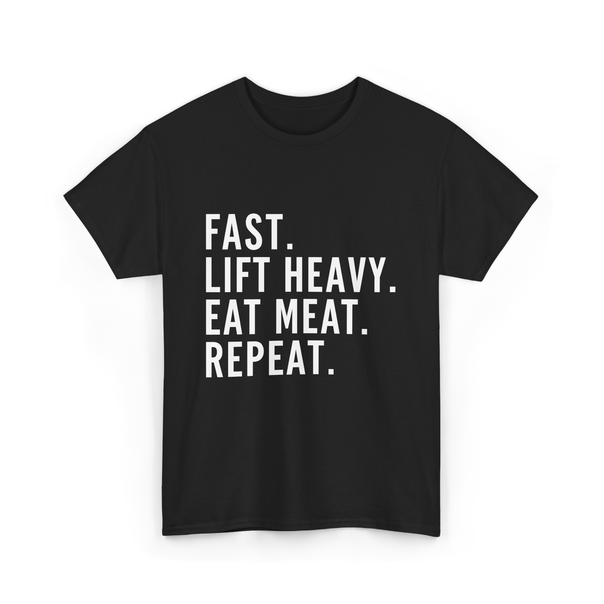 Fast Lift Heavy Meat Gym T-Shirt - Black