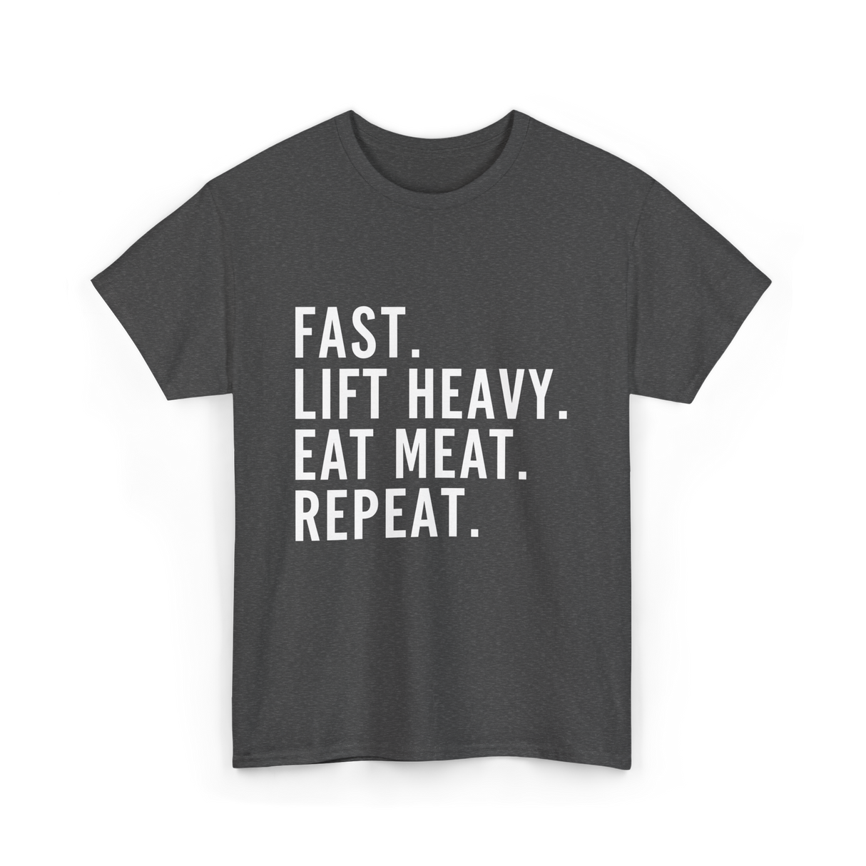 Fast Lift Heavy Meat Gym T-Shirt - Dark Heather