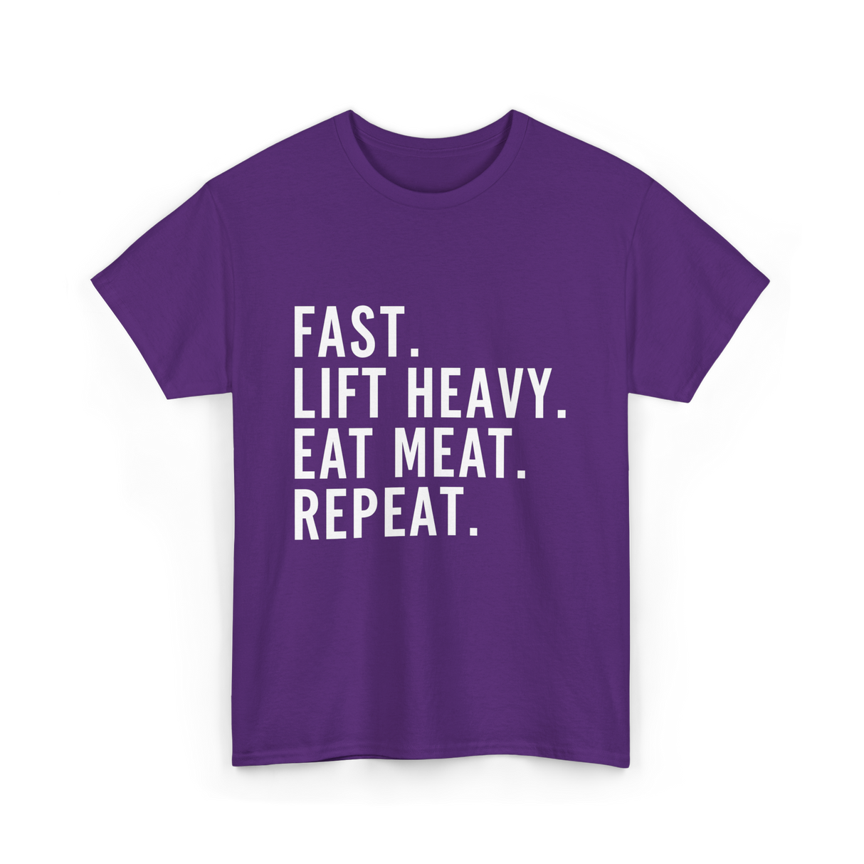 Fast Lift Heavy Meat Gym T-Shirt - Purple