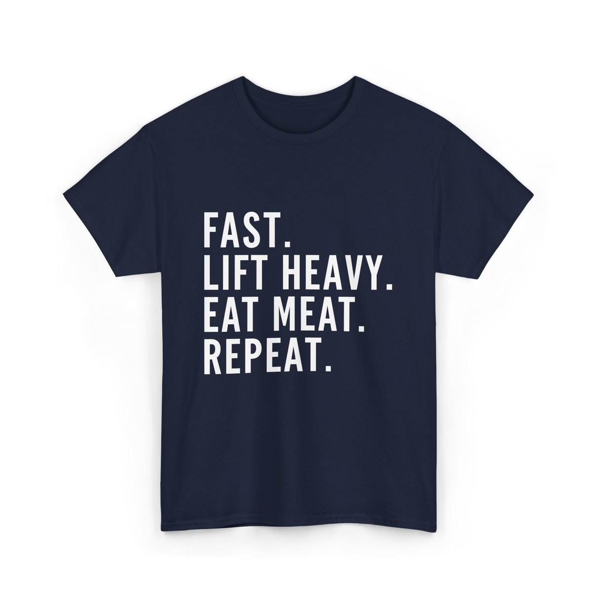Fast Lift Heavy Meat Gym T-Shirt - Navy