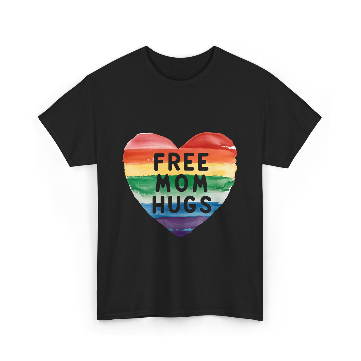 Free Mom Hugs Pride T-Shirt - Black
