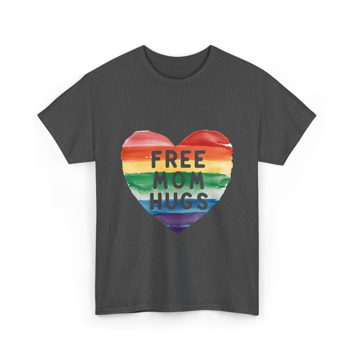 Free Mom Hugs Pride T-Shirt - Dark Heather