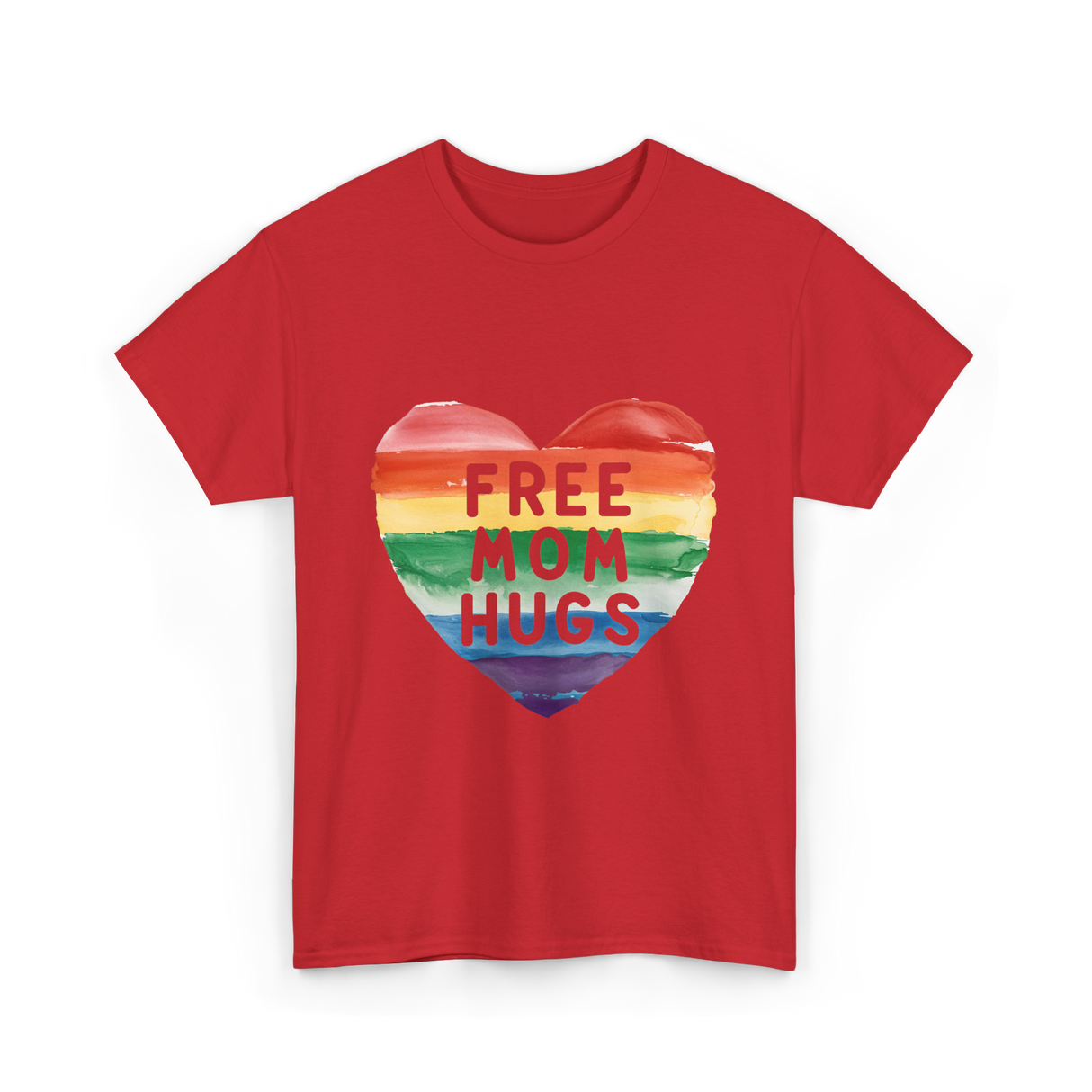 Free Mom Hugs Pride T-Shirt - Red