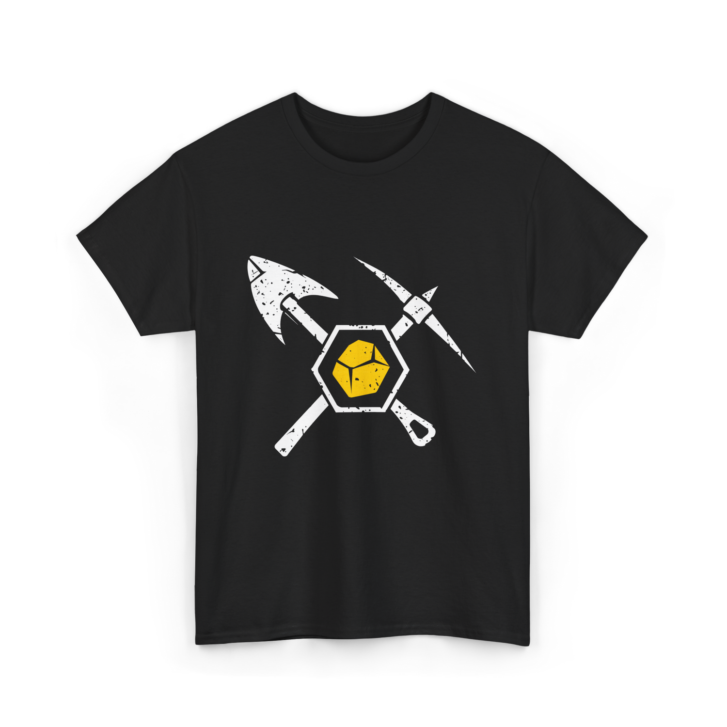Gold Miner Prospecting Treasure T-Shirt - Black